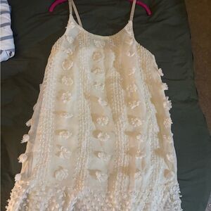 Elegant White Floral Women's Formal Dress